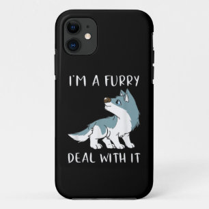 I'm A Furry Deal With It Cute Furry Fandom Fursuit Case-Mate iPhone Case