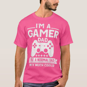 I'm A Gamer Dad Retro Style Video Game Lover Dad F T-Shirt