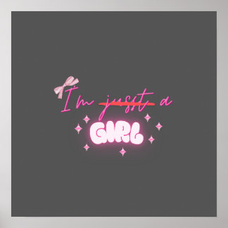 " I'm a GIRL " Poster