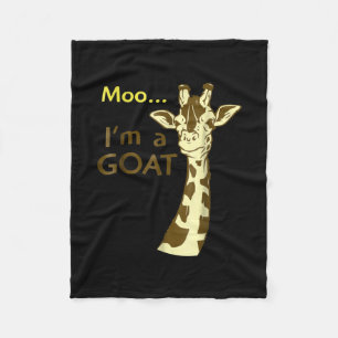 I'm A Goat Cool Confusing Giraffe Fleece Blanket
