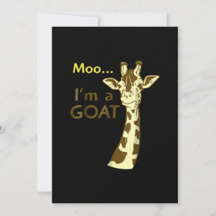 I'm A Goat Cool Confusing Giraffe Holiday Card