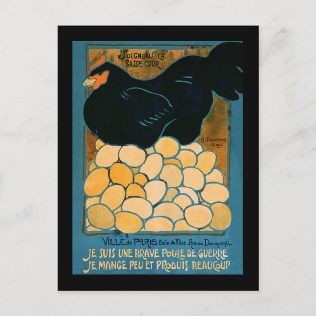 I'm a Good War Hen Postcard (Front)