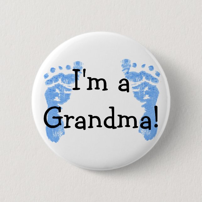 I'm a Grandma! 6 Cm Round Badge (Front)