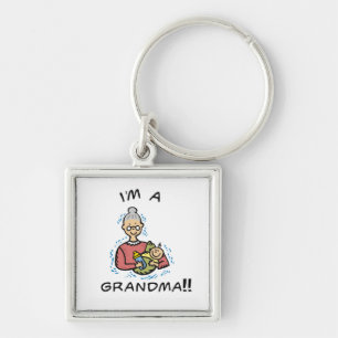 I'm a Grandma-Grandma and Baby Gifts Key Ring