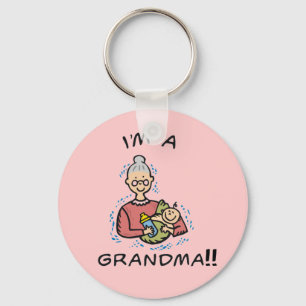 I'm a Grandma-Grandma and Baby Key Ring