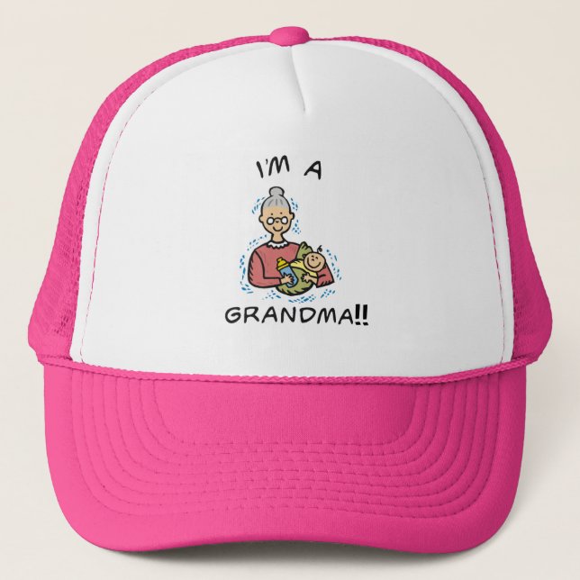 I'm a Grandma-Grandma and Baby Trucker Hat (Front)