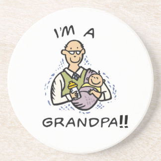 I'm a Grandpa -Grandpa and Baby Tshirts and Gifts Coaster