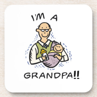 I'm a Grandpa -Grandpa and Baby Tshirts and Gifts Coaster