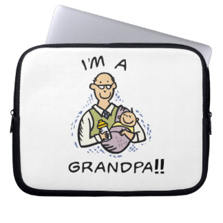 I'm a Grandpa -Grandpa and Baby Tshirts and Gifts Laptop Sleeve