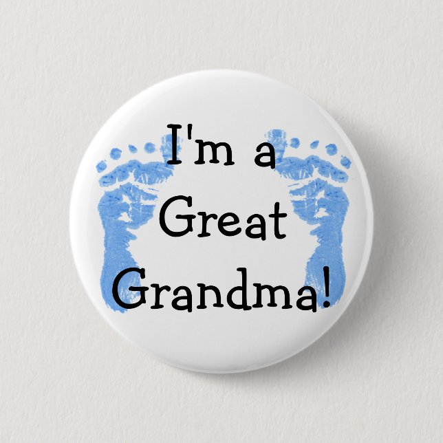 I'm a Great Grandma! 6 Cm Round Badge (Front)