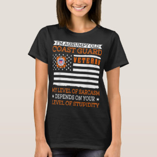 I'm a Grumpy Old Coast Guard Veteran Veteran  T-Shirt
