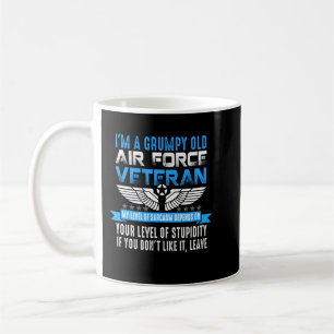 I'm A Grumpy Old Navy Veteran My Level of Sarcasm Coffee Mug