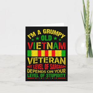 Im A Grumpy Old Vietnam Veteran Shirt Vietnam War Card