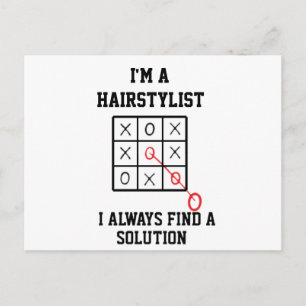Im A Hairstylist I Always Find A Solution Postcard