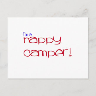 I'm A Happy Camper Postcard