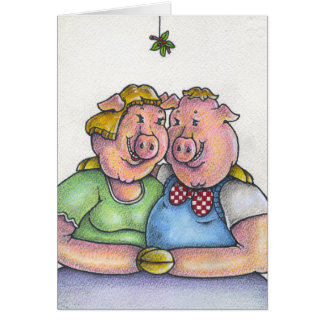 I'm A Hog For You Christmas Card