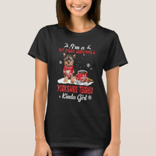 I'm A Hot Cocoa Xmas Christmas And Dog Kinda Yorks T-Shirt