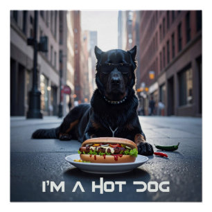 I'M A HOT DOG - CHILI DOG - POSTER