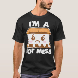 I'm a Hot Mess Kawaii Smore Camping Cartoon T-Shirt