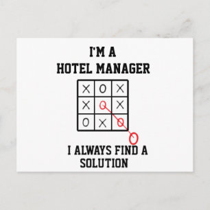 Im A Hotel Manager I Always Find A Solution Postcard