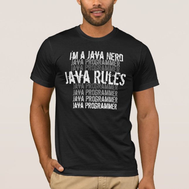 I'm a Java Nerd - Java Programmer - Java Rules T-Shirt (Front)