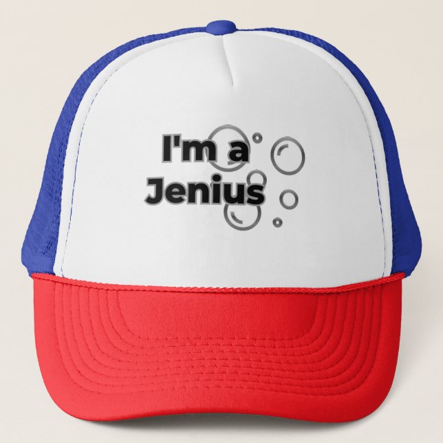 I'm a Jenius Trucker Hat (Front)
