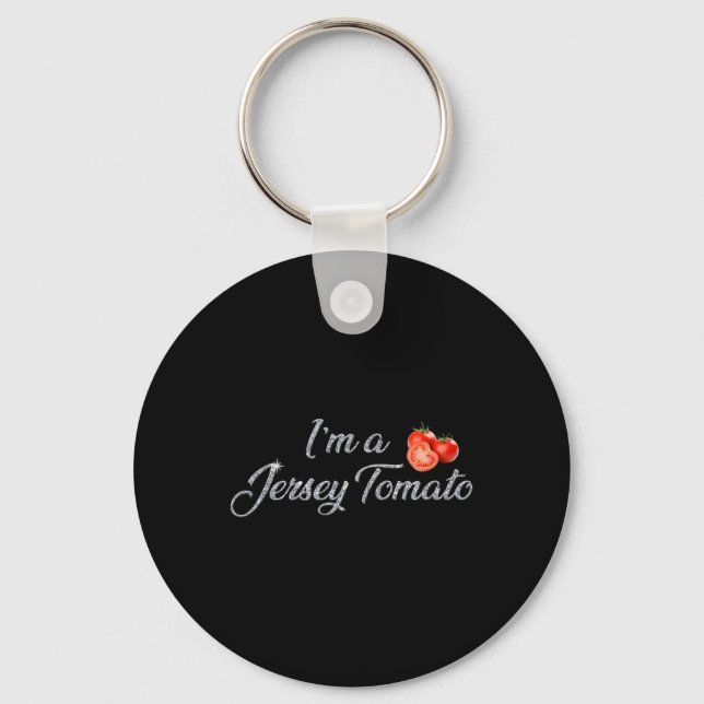 I'm A Jersey Tomato, New Jersey, Garden State, Jer Key Ring (Front)