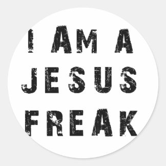 I'm A Jesus Freak Classic Round Sticker