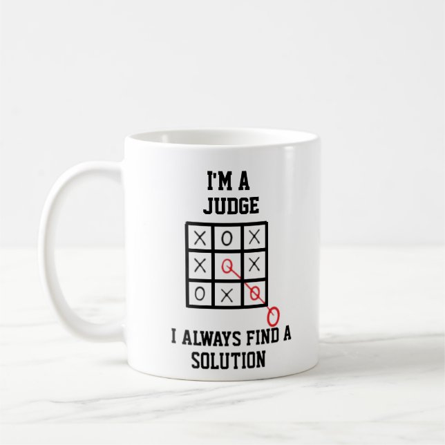 Im A Judge I Always Find A Solution Mug (Left)