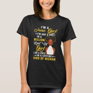 I'm A June Girl Black Women Shirt June Girl_1