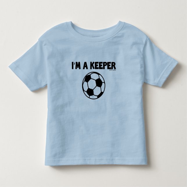 IM A KEEPER- SPORTY SLANG - SOCCER KIDS TEE (Front)