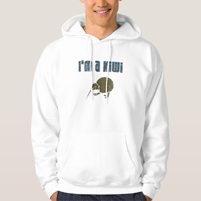 I'm a Kiwi New Zealand Hooded Sweatshirt (Front)