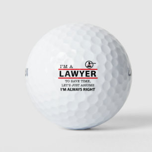 I'm a Lawyer Golf Balls