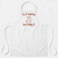 I'm A Lemming And Loving It Drawing Text In Brown