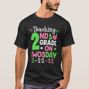 I'm A Literacy Coach On Twosday Funny February 22N T-Shirt