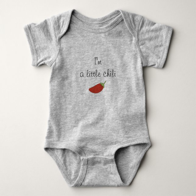 im a little chilli baby bodysuit (Front)