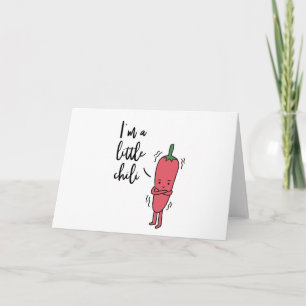 I'm a little chilli thank you card