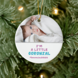 I'm a Little Coronial Photo Christmas Ceramic Tree Decoration