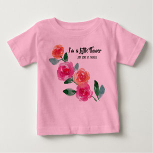 I'm a Little Flower St. Therese Roses Baby T-Shirt