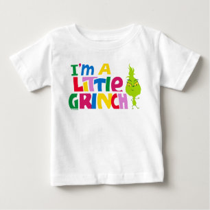 I'm a Little Grinch Colorful Graphic Baby T-Shirt