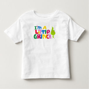 I'm a Little Grinch Colorful Graphic Toddler T-Shirt