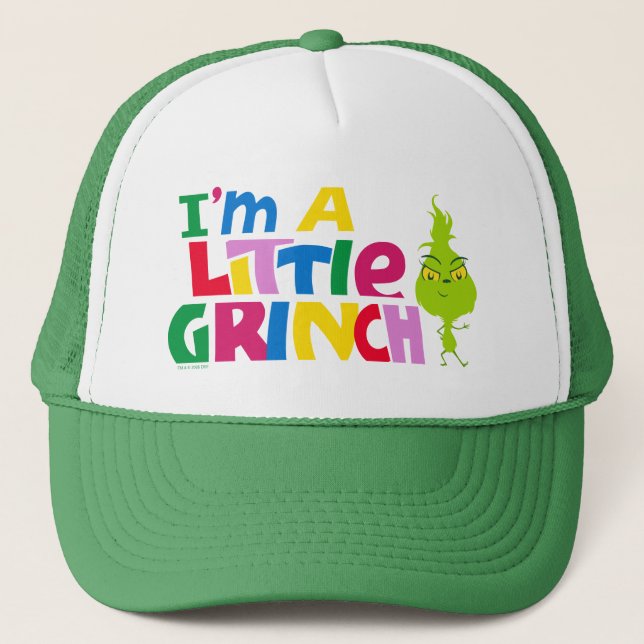 I'm a Little Grinch Colorful Graphic Trucker Hat (Front)