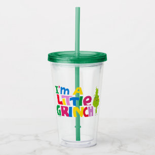 I'm a Little Grinch Colourful Graphic Acrylic Tumbler