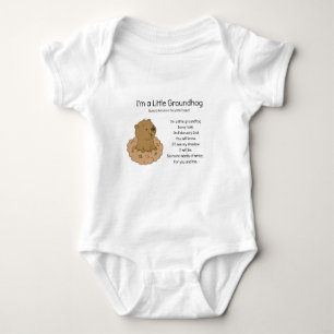 I'm a Little Groundhog Baby Bodysuit
