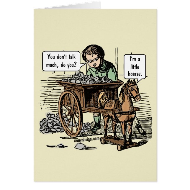 I'm a Little Hoarse! Horse Pun (Front)