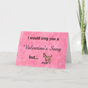 I'm a little horse Valentine's Day Card