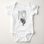 I'm a little kiwi with cute New Zealand bird Baby Bodysuit<br><div class="desc">I'm a little kiwi with cute New Zealand bird</div>