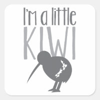 I'm a little kiwi with cute New Zealand bird