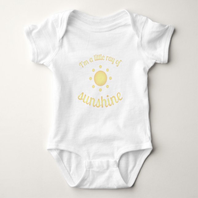 "I'm a little ray of sunshine" Infant bodysuit (Front)