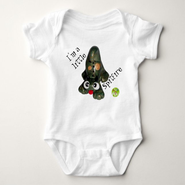 I'm a Little Spitfire Baby Bodysuit (Front)